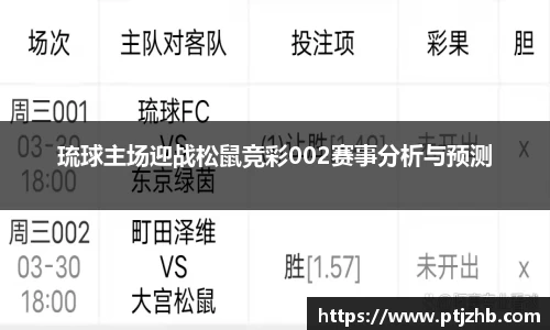 琉球主场迎战松鼠竞彩002赛事分析与预测